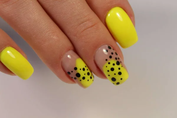 Trendy Manicure Design Een Mooie Texturale Achtergrond — Stockfoto