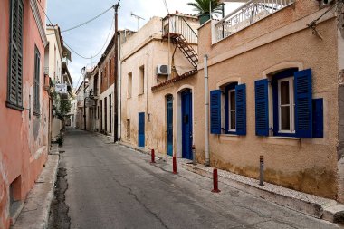 Sintra, Portekiz eski şehir Caddesi. Şubat 2018