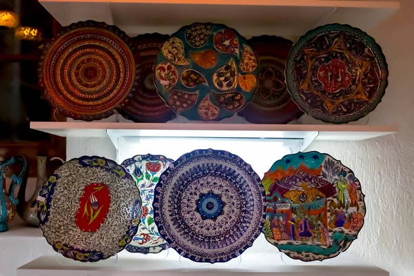 Gift Shop Variety Turkish Ceramics Sale Kotor Montenegro August 2018 — Stock Photo, Image