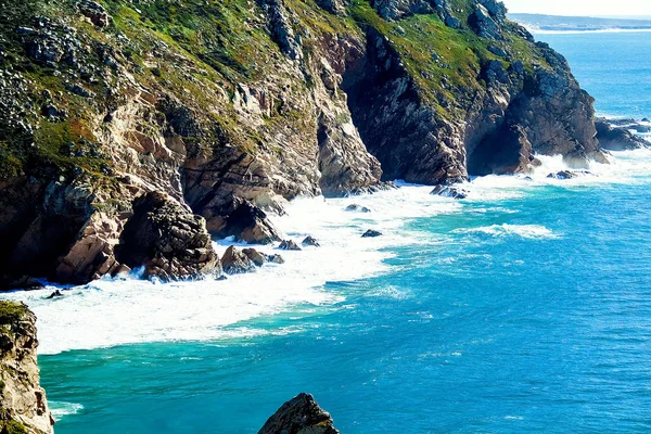 Güzel Deniz Manzarası Kaya Pelerininden Atlantik Okyanusu Manzarası Sintra Kaya — Stok fotoğraf