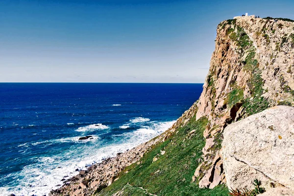 Wunderschöne Meereslandschaft Blick Auf Den Atlantik Vom Felskap Sintra — Stockfoto