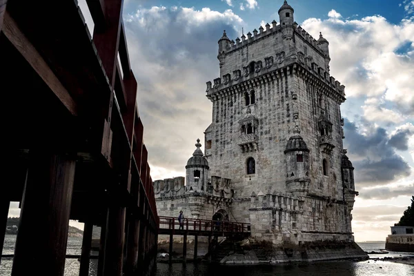 Lisbon Belem Kulesi Tagus Nehri Portekiz — Stok fotoğraf