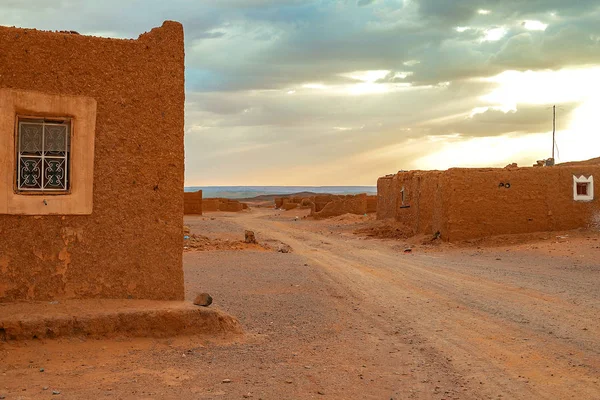 Ερείπια παλιού παραδοσιακού χωριού μαρκάν. Μαρόκο — Φωτογραφία Αρχείου