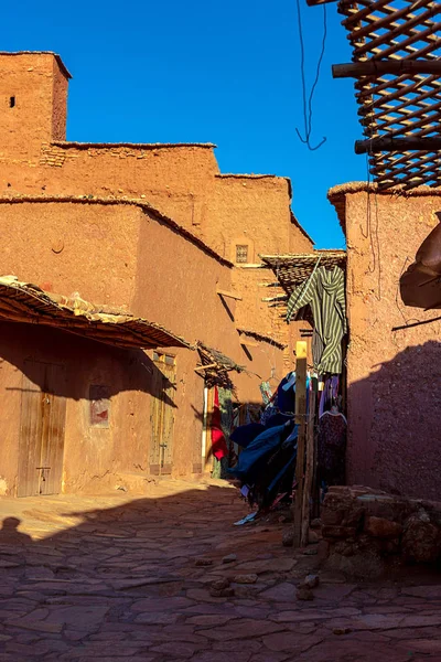 A Kasbah Ait Ben Haddou, az Atlasz-hegységben, Marokkó. — Stock Fotó