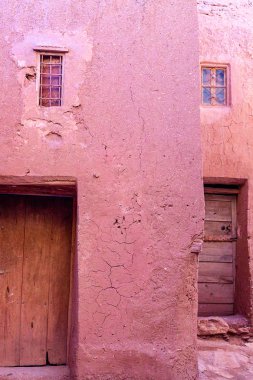 Kasbah AIT Ben Haddou Fas Atlas dağlarında.