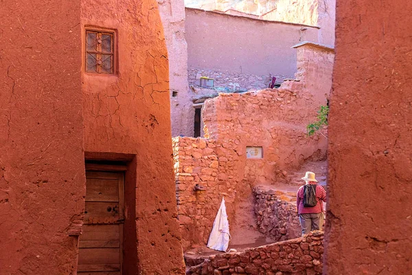 A Kasbah Ait Ben Haddou, az Atlasz-hegységben, Marokkó. — Stock Fotó