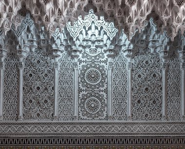 marakeş bir binanın içinde duvar