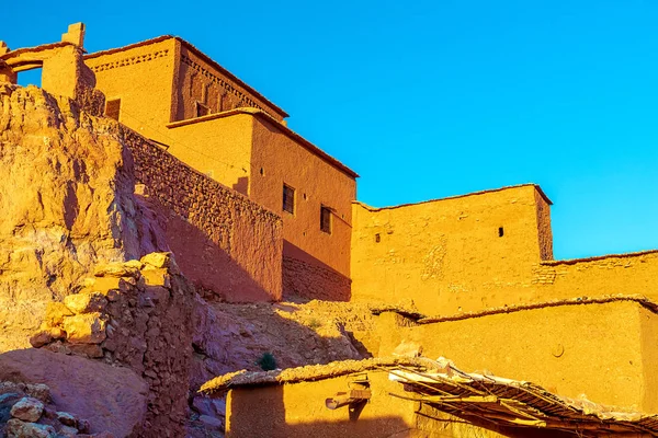 A Kasbah Ait Ben Haddou, az Atlasz-hegységben, Marokkó. — Stock Fotó