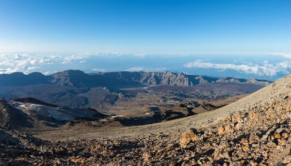Bela Vista Panorâmica Serra Partir Estação Telefónica Telerifico Vulcão Teide — Fotografia de Stock