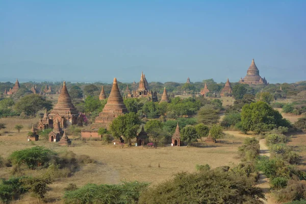 Beautiful ancient pagodas and buddhist temples in Bagan, Myanmar (Burma)
