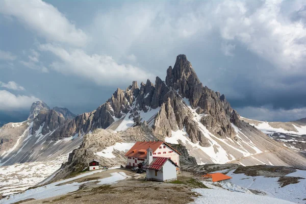 Natural park Tre Cim�� in Dolomites, Italy. Mount Paterno and Re Stock Picture
