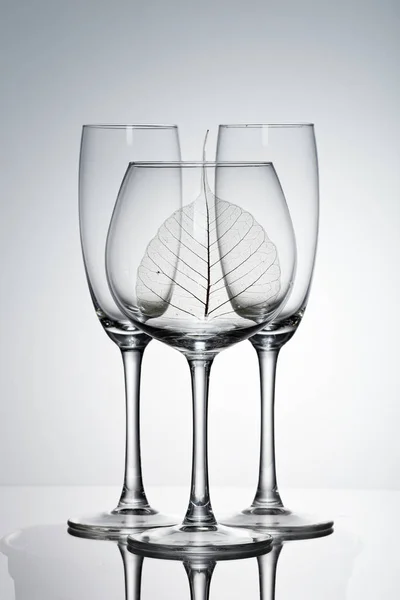 Glasögon Sälja Glas Ware Begreppet Glasvaror — Stockfoto