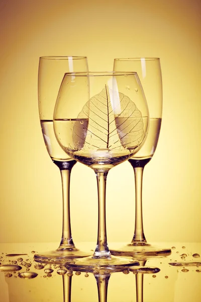 Glasögon Sälja Glas Ware Begreppet Glasvaror — Stockfoto