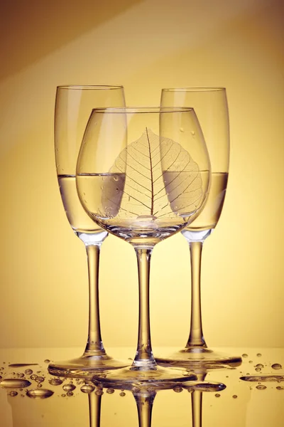 Glasögon Sälja Glas Ware Begreppet Glasvaror — Stockfoto