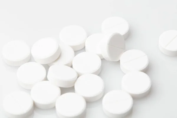 Pilule Comprimés Médicament Isolé Drogue Soins Santé Pharmacie Pharmacie — Photo