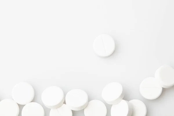 Pil Tabletten Geneeskunde Geïsoleerd Drug Gezondheidszorg Farmacie Apotheek — Stockfoto