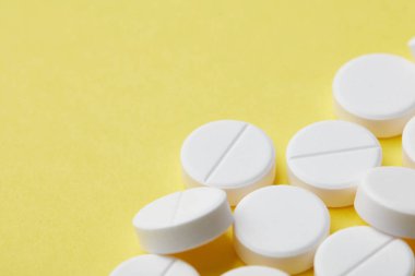 Hap ve tablet, ilaç izole. Uyuşturucu. Sağlık. İlaç sanayii. eczane.