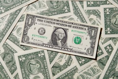 Amerikalı bir dolar faturaları ile bir arka plan