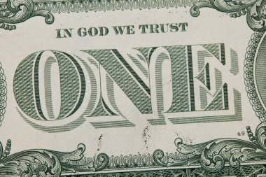bir dolar detay arka taraf