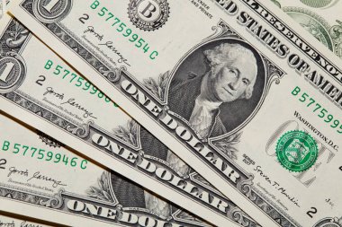 Amerikalı bir dolar faturaları ile bir arka plan