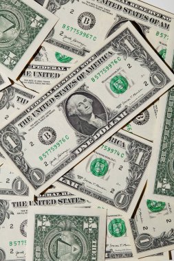 Amerikalı bir dolar faturaları ile bir arka plan