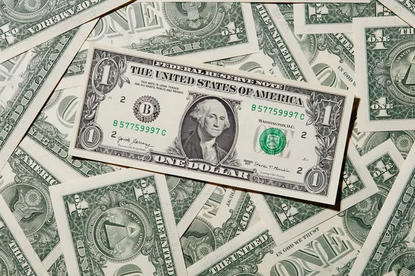 アメリカの ドル札の背景 — ストック写真