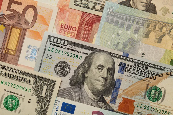 Euro Dollar Tarief Concept Eur Usd Voorspelling Foto Eur Usd Stockafbeelding