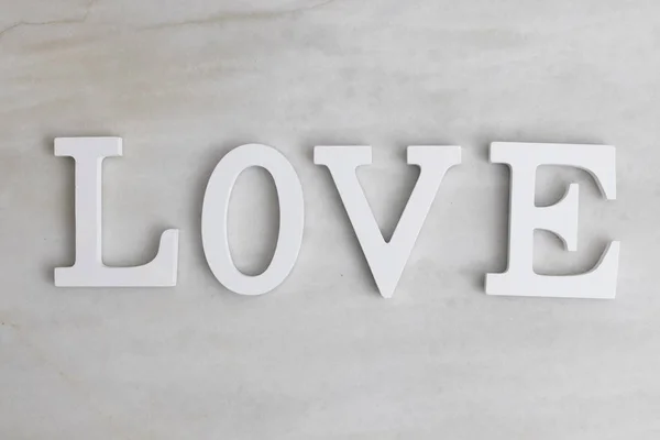 Text Word Love Background Marble — Stock Photo, Image