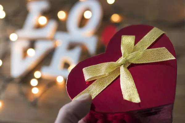 Boodschap Van Liefde Met Letters Valentijnsdag — Stockfoto