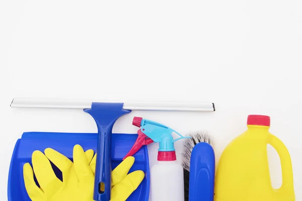 Cleaning Products Isolated White Background — Stock Photo, Image