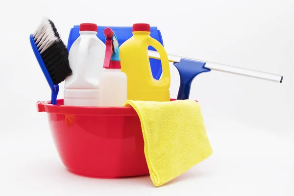 Isolated Home Cleaning Material White Background — Stock Photo, Image