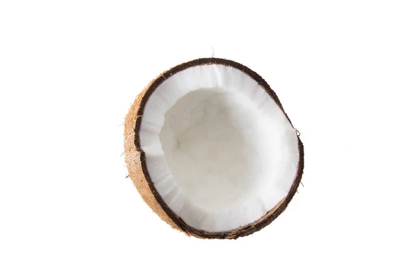 Natural Coconut Isolated White Background — Stock Photo, Image