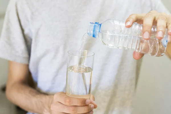 Hands Glass Water — Stock Photo, Image