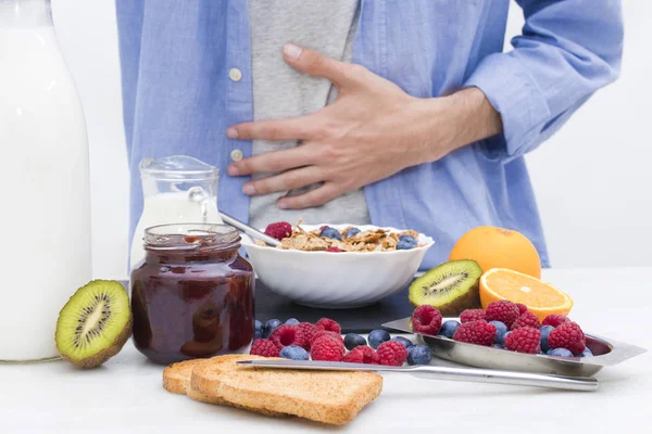 Desayuno Saludable Equilibrada Dieta Saludable — Foto de Stock