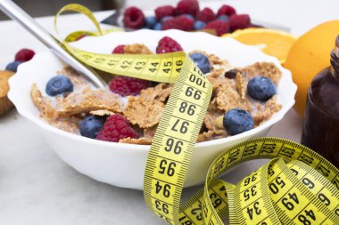 mezura sağlıklı kahvaltı, diyet kavramı ile