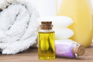 Masaj tuzları ve yağlar, güzellik ve vücut bakımı, spa