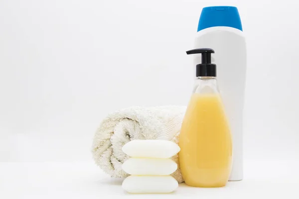 Jabones Hidratantes Crema Productos Limpieza Cuidado Corporal —  Fotos de Stock