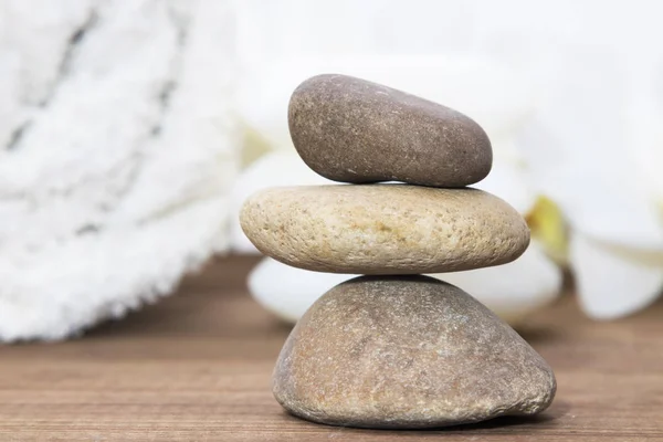 Masaż Kamieniami Spa Równowagę Dobre Samopoczucie Piękno Zdrowie — Zdjęcie stockowe