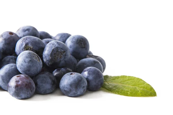 Natural Blueberries Isolated White Background — Stock Photo, Image