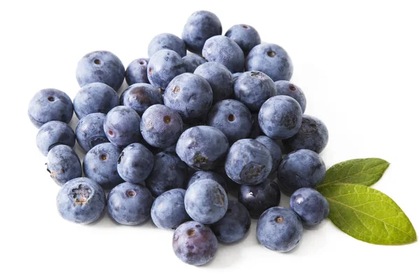 Natural Blueberries Isolated White Background — Stock Photo, Image