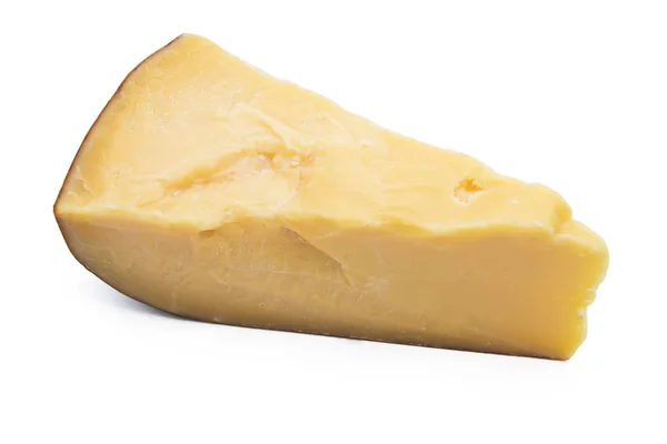 在白色背景查出的奶酪 — 图库照片