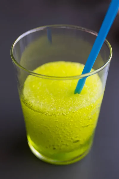 Glas Met Slush Kalk Groen Apple — Stockfoto