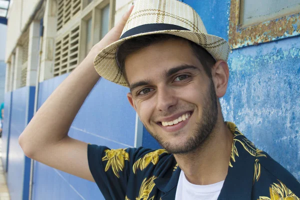 Retrato Joven Con Barba Moda — Foto de Stock