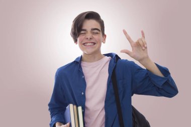 öğrenci başarı ya da kutlama bir ifade ile