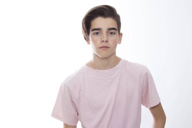 genç moda genç beyaz izole