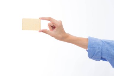 kredi kartı ile izole el