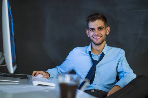 Affärsman Kontoret — Stockfoto