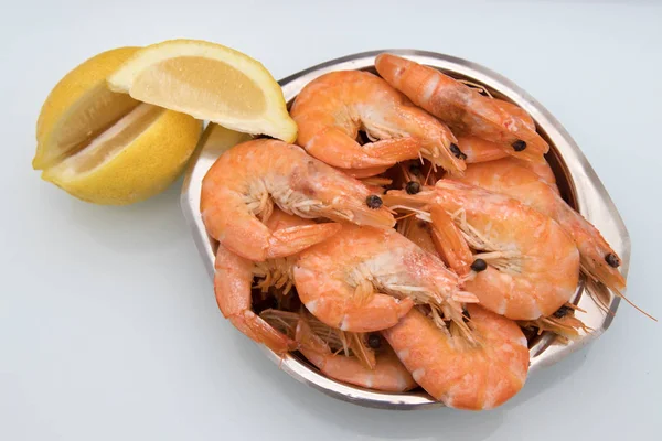 Fresh Prawns Prepared Seafood — Stock Photo, Image