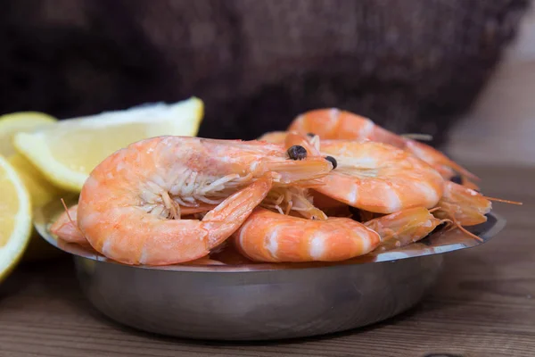 Fresh Prawns Prepared Seafood — Stock Photo, Image