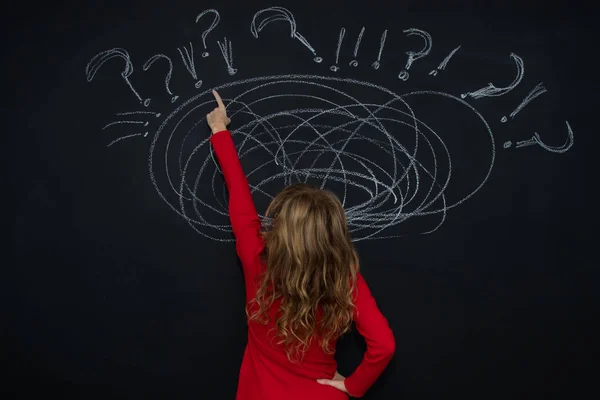 Vrouw Met Het Concept Van Stress Problemen Verwarring — Stockfoto